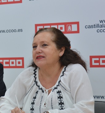 Carmen Iniesta, Responsable de Salud de la Federación Regional de Enseñanza de Comisiones Obreras.