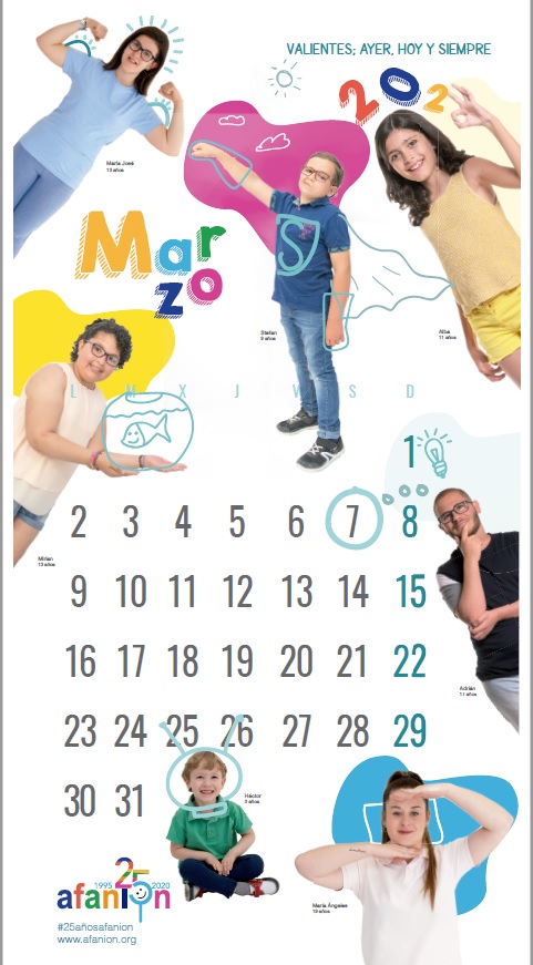 calendario Afanion 2020