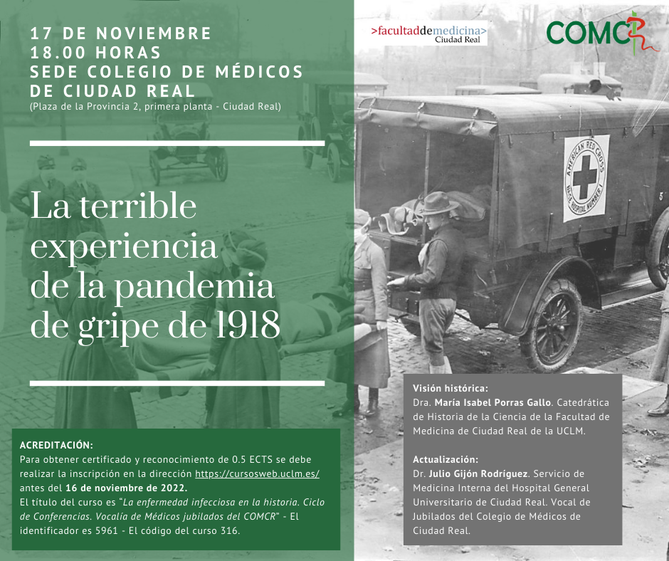 La pandemia de gripe de 1918, a análisis en Ciudad Real