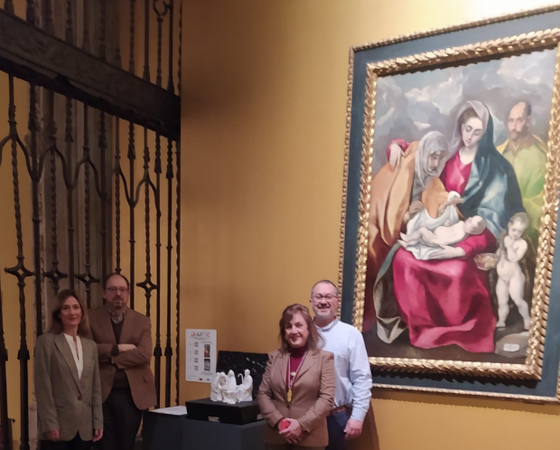 La obra pictórica Sagrada familia con Santa Ana y San Juanito de El Greco se ha adaptado a invidentes con ayuda de la UCLM. 
