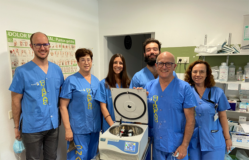 The Sescam Pain Unit in Albacete has begun using platelet-rich plasma (PRP) for pain management.